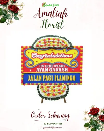 Bunga Papan Congratulation di Dengok